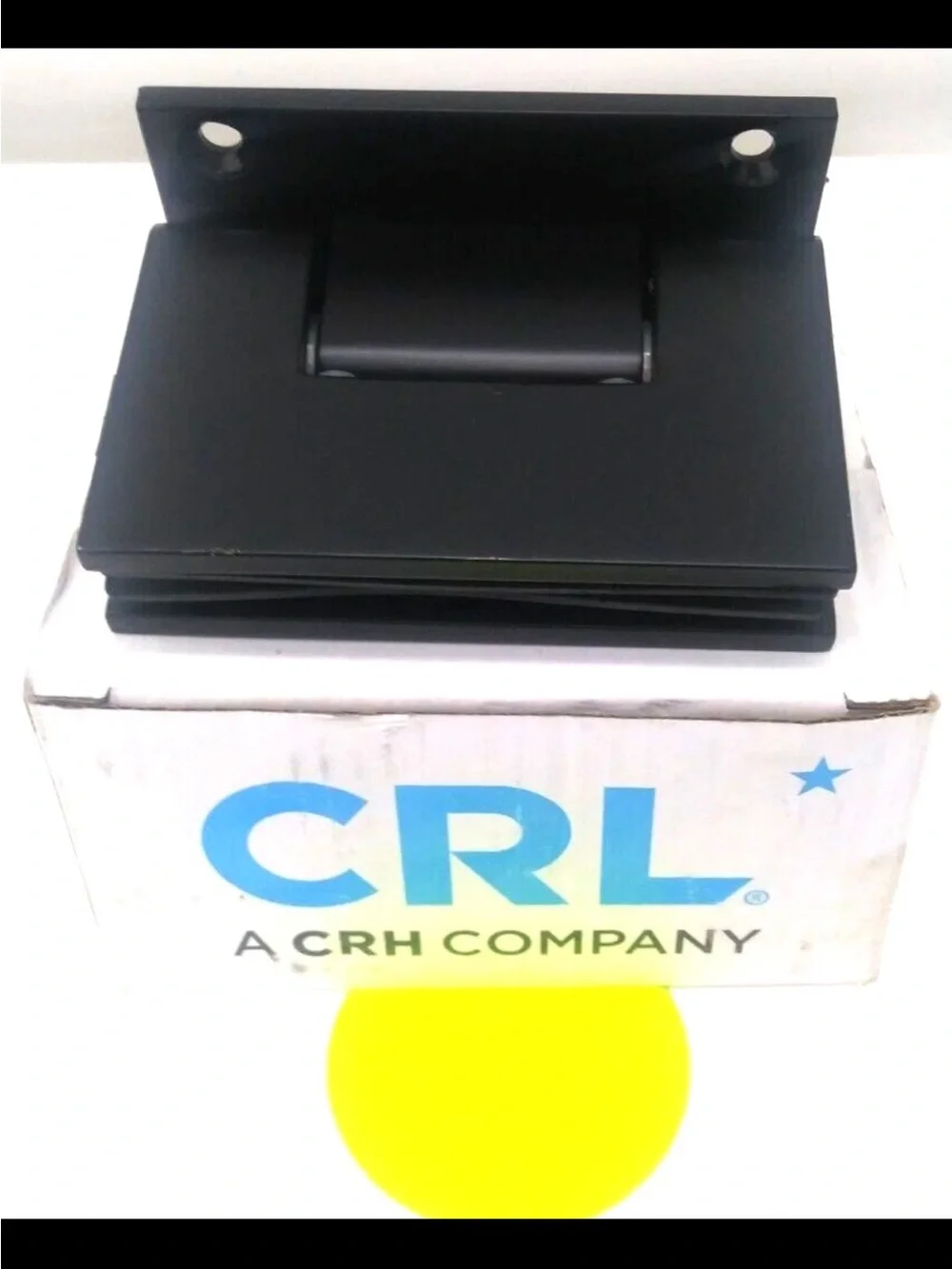 CR Laurence Geneva Series Wall-Mount Shower Door Hinge Matte Black